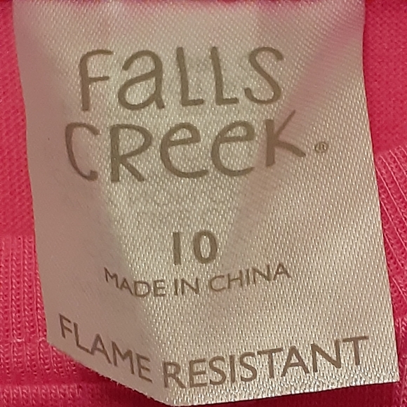 Falls Creek Hot pink long sleeved top with unicorn size 10 - Picture 4 of 4